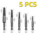 5-Piece Screw Extractor Drill Bit Set – Broken Bolt Remover Screw Extractor Set SPOT 5 PCS