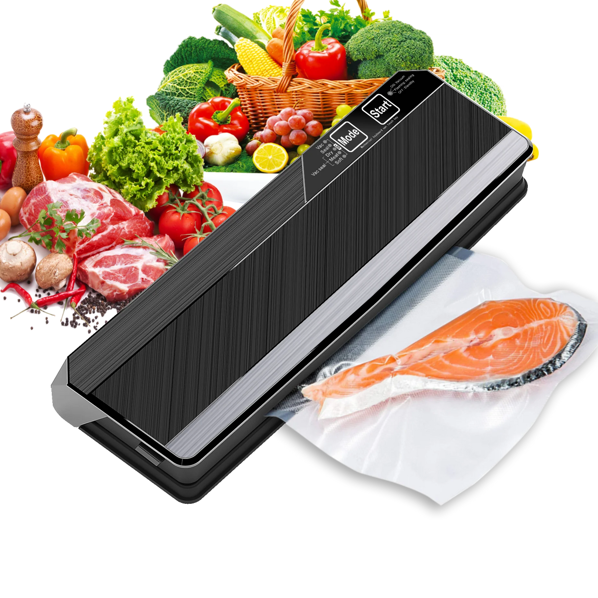 DUTRIEUX Automatic Vacuum Food Sealer + 10 Bags | Kitchen Vacuum Food Sealer SPOT Default Title