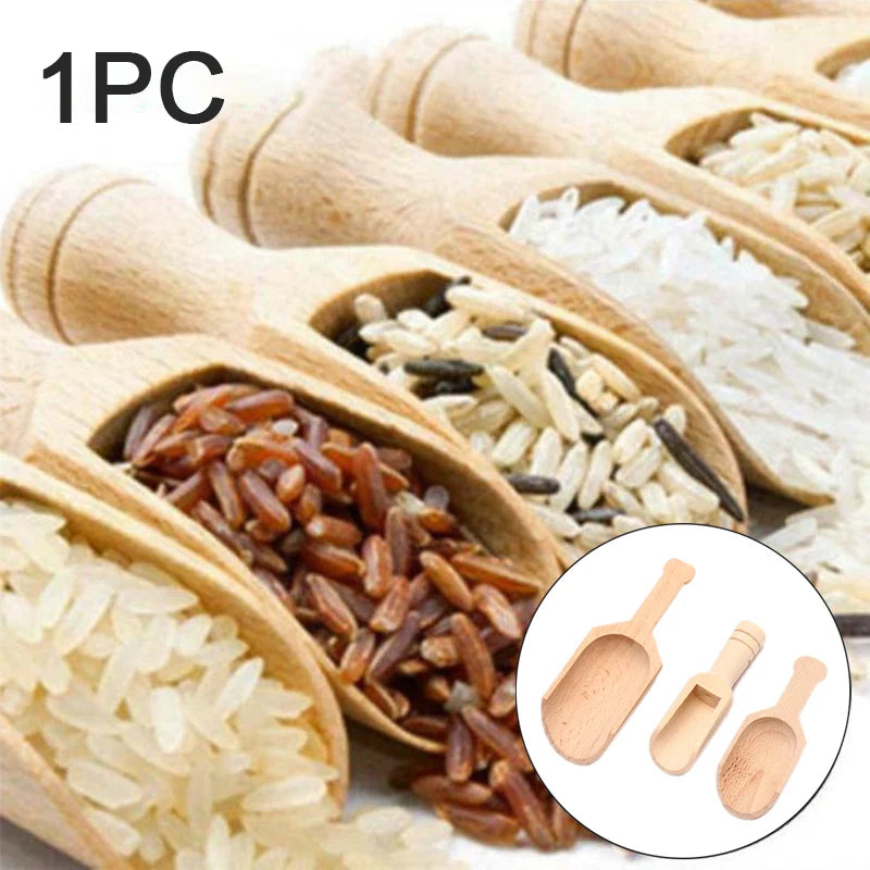Wooden Mini Scoop for Tea, Coffee, Spices & Bath Salts Wooden Kitchen Scoop SPOT