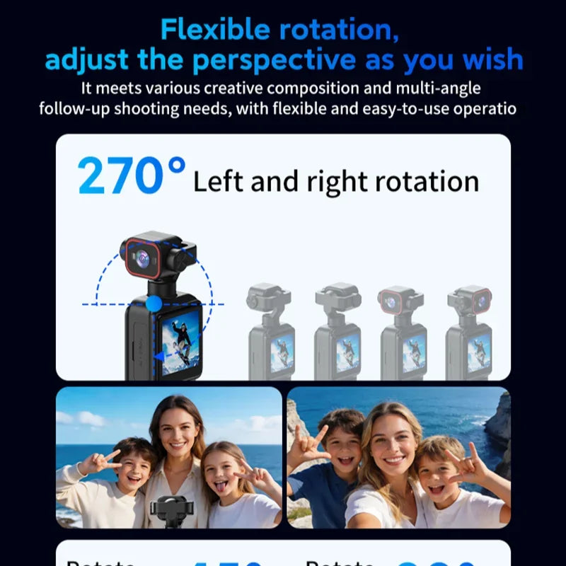 LZQLY Wireless HD Sports Camera – WiFi Hotspot Vlog Cam Action Sports Camera SPOT