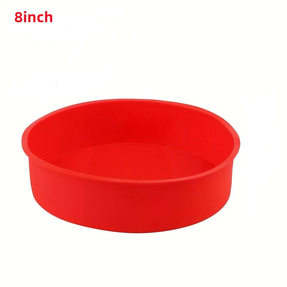 Round Silicone Cake Mold – Nonstick 4/6/8/10 Inch Baking Pan Silicone Cake Mold SPOT 8inch