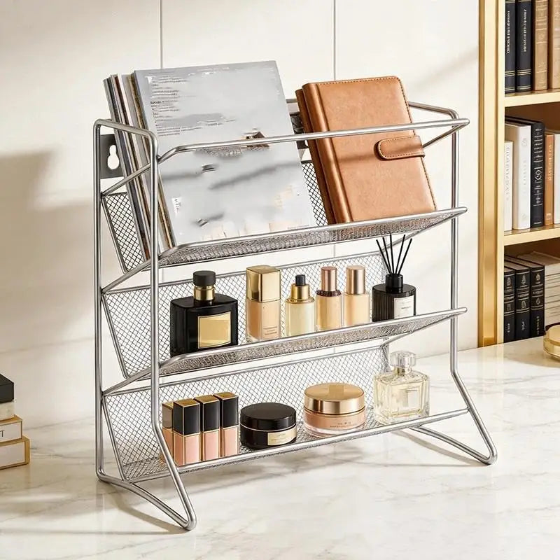 4-Tier Rustproof Spice Rack with Glass Jars – Kitchen Organizer Spice Rack Organizer SPOT
