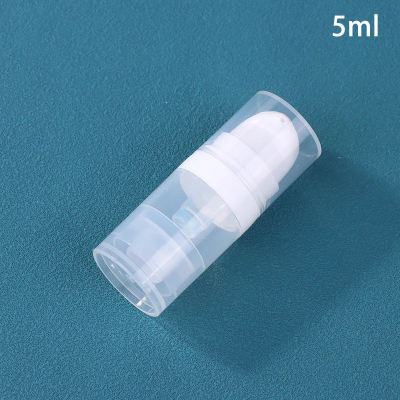 Vacuum Press Refillable Travel Bottles 5–50ml – BPA-Free Refillable Travel Bottle SPOT 5ml Transparent