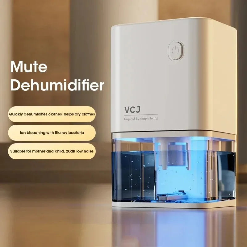 NOCCLILI Silent Dehumidifier – Quiet Moisture Absorber 25W Home Dehumidifier SPOT