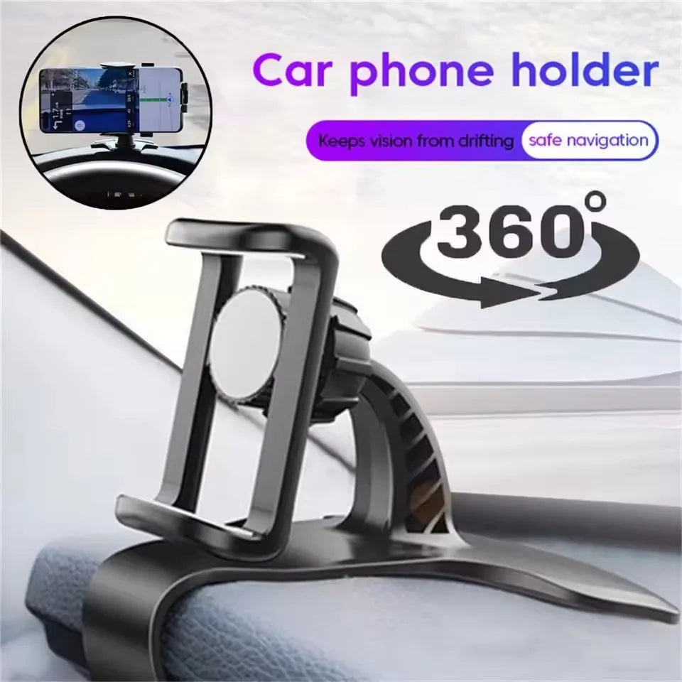 360° Rotatable Car Phone Holder – Universal Dashboard Mount Car Phone Mount SPOT