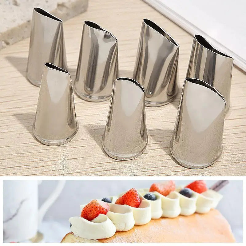 Stainless Steel Icing Piping Tips – Reusable Cake Nozzles Cake Decorating Nozzle SPOT