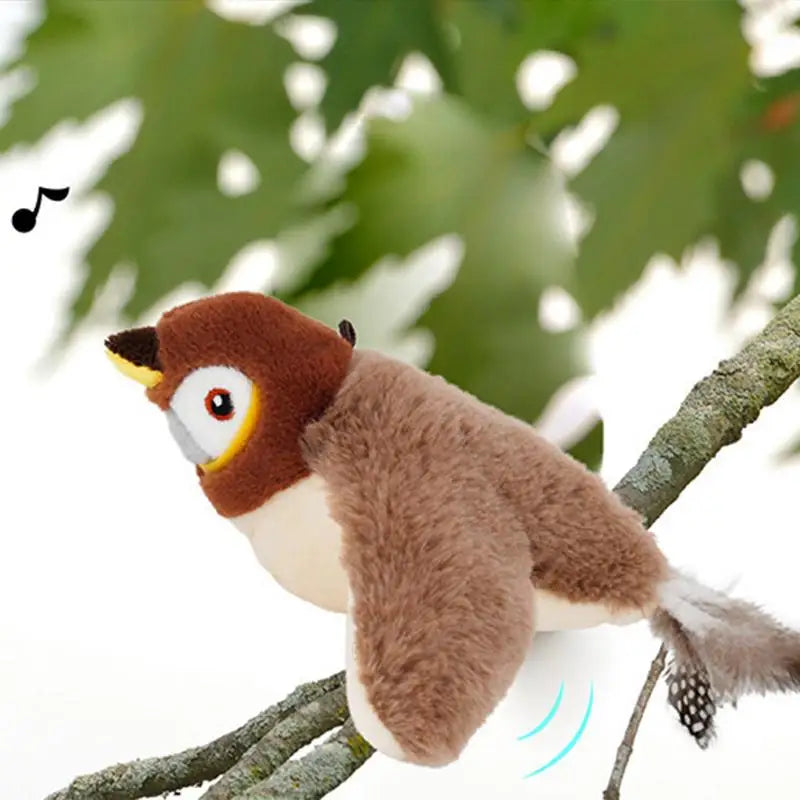 Interactive Chirping Flapping Bird Cat Toy – USB Rechargeable Interactive Cat Toy SPOT
