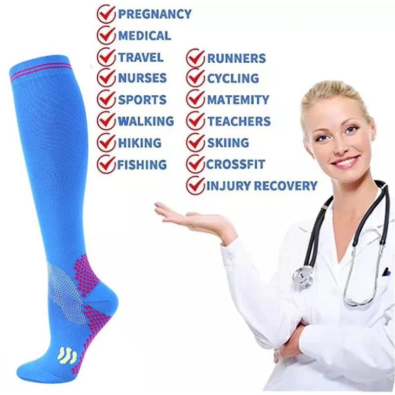 Unisex Compression Socks – Breathable Sport Running & Cycling Compression Sport Socks SPOT