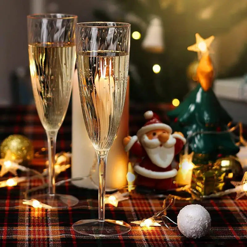 Vintage Plastic Wine Goblets – Unbreakable Food-Grade Cocktail Cups Plastic Wine Goblets SPOT