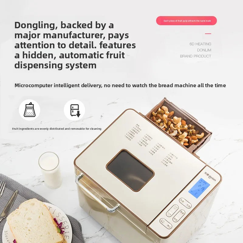 2025 Automatic Bread Maker – Cake, Dough & Steamed Bun Machine Bread Maker Machine SPOT 100V-240V EU Plug