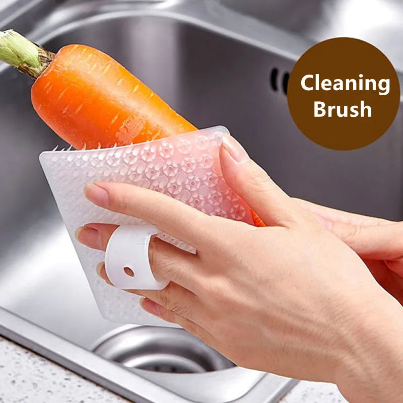 Silicone Dish Scrubber & Crevice Brush – Kitchen Cleaning Set Kitchen Cleaning Brush SPOT