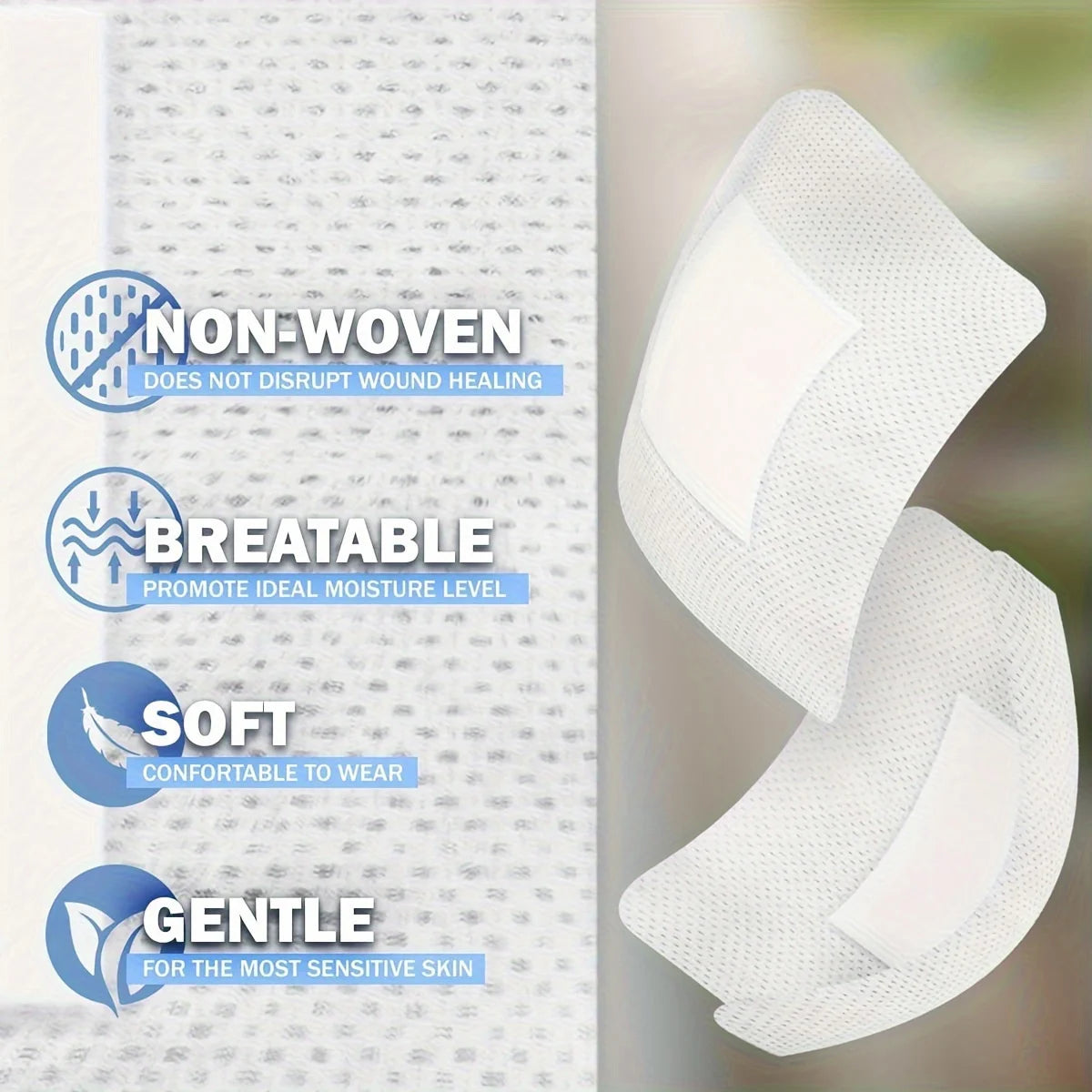 50-Pack Non-Woven Adhesive Bandages – First Aid Kit Supplies Adhesive Bandages SPOT