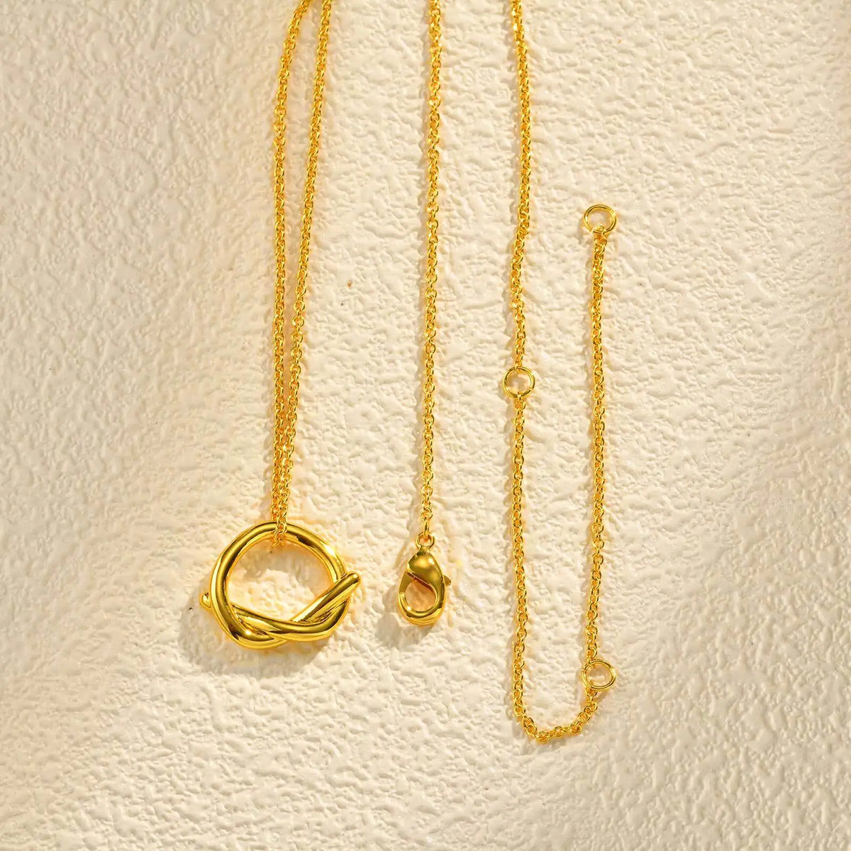 Minimalist Hollow Knot Pendant Necklace – Gold Women's Jewelry Pendant Necklace SPOT