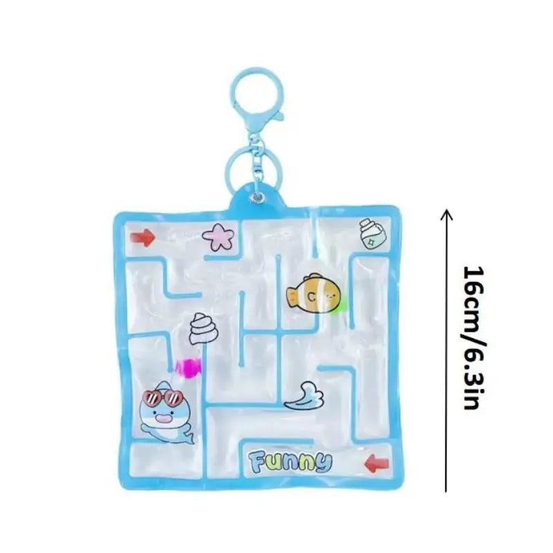 Water Bag Maze Squeeze Fidget Keychain Toy – Party Favors Fidget Keychain Toy SPOT