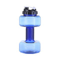 2.2L Dumbbell Water Bottle – Gym Sports Fitness Bottle Sports Water Bottle SPOT Blue
