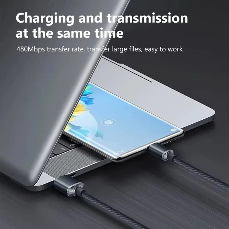 120W Fast Charging Nylon Braided USB-C Cable | Quick Charge USB Charging Cable SPOT