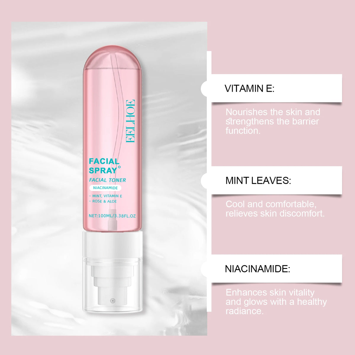 Eelhoe Niacinamide Toner Spray – Brightening & Hydrating Mist Facial Toner Spray SPOT