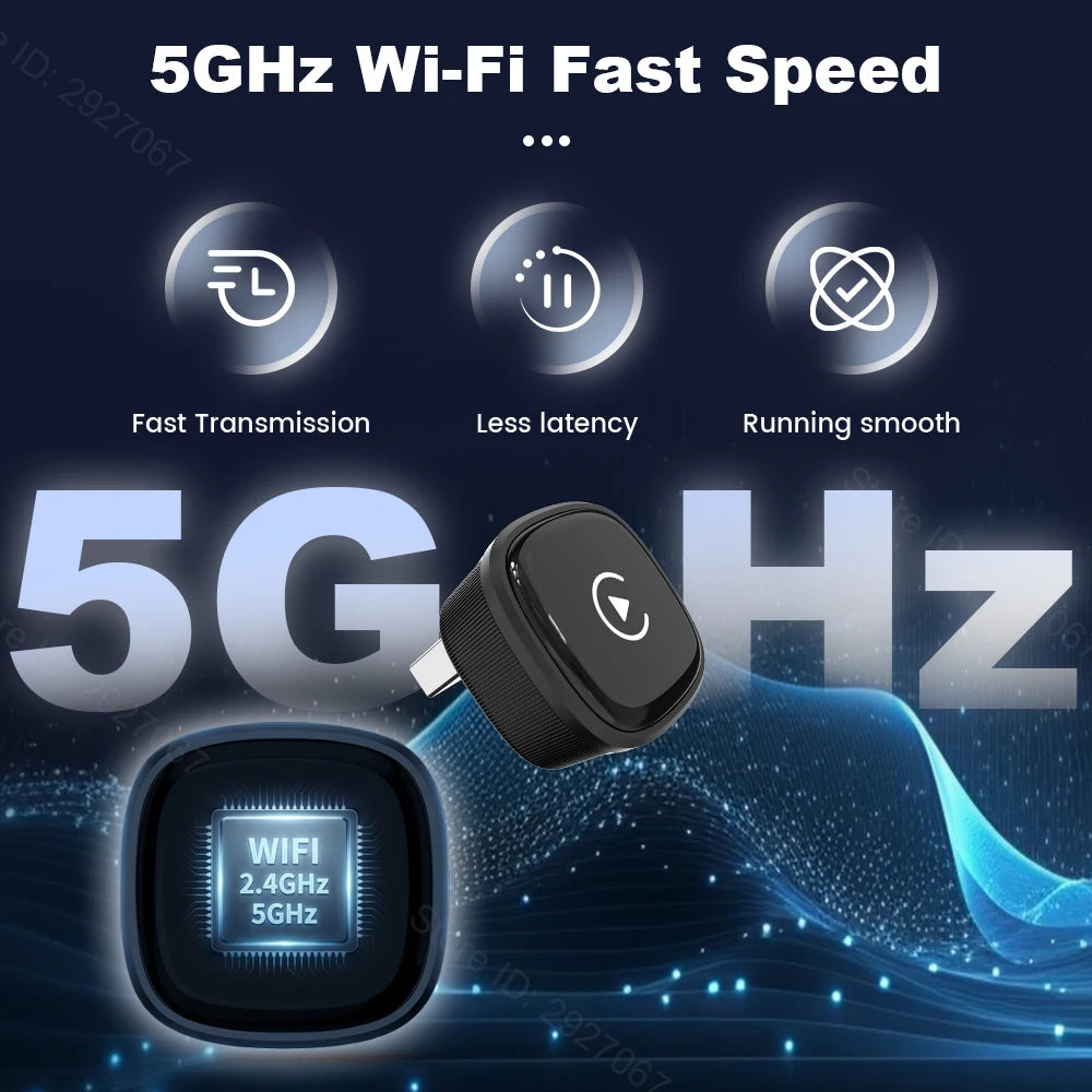 Wireless CarPlay & Android Auto Adapter – Mini Ultra USB Dongle Wireless CarPlay Adapter SPOT
