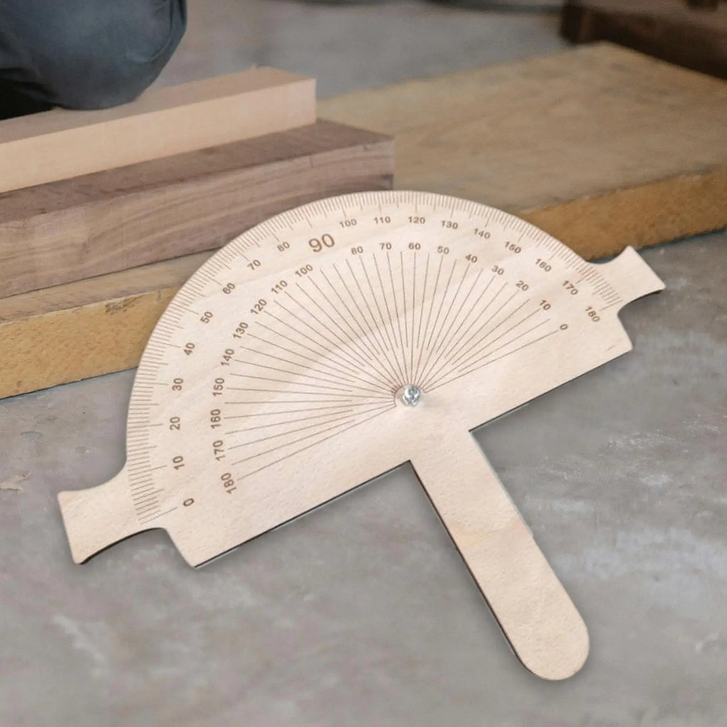 Wooden Angle Protractor – Adjustable Angle Finder Ruler Angle Measuring Tool SPOT
