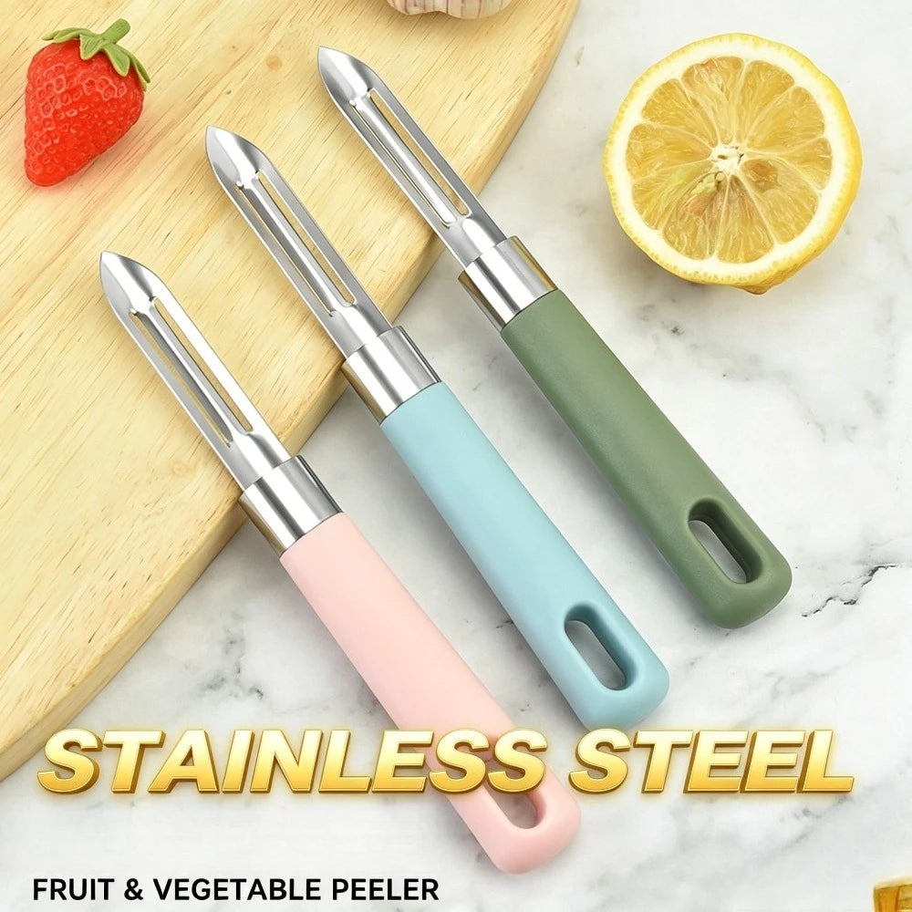 5-Pack Stainless Steel Vegetable Peeler Set – Non-Slip Handle Vegetable Peeler Set SPOT
