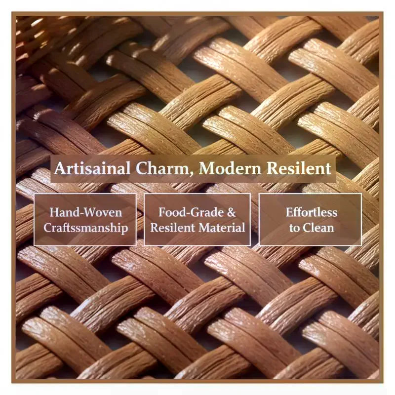 Woven Rattan-Style Serving Basket – Bread, Fruit & Veggie Tray Woven Serving Basket SPOT