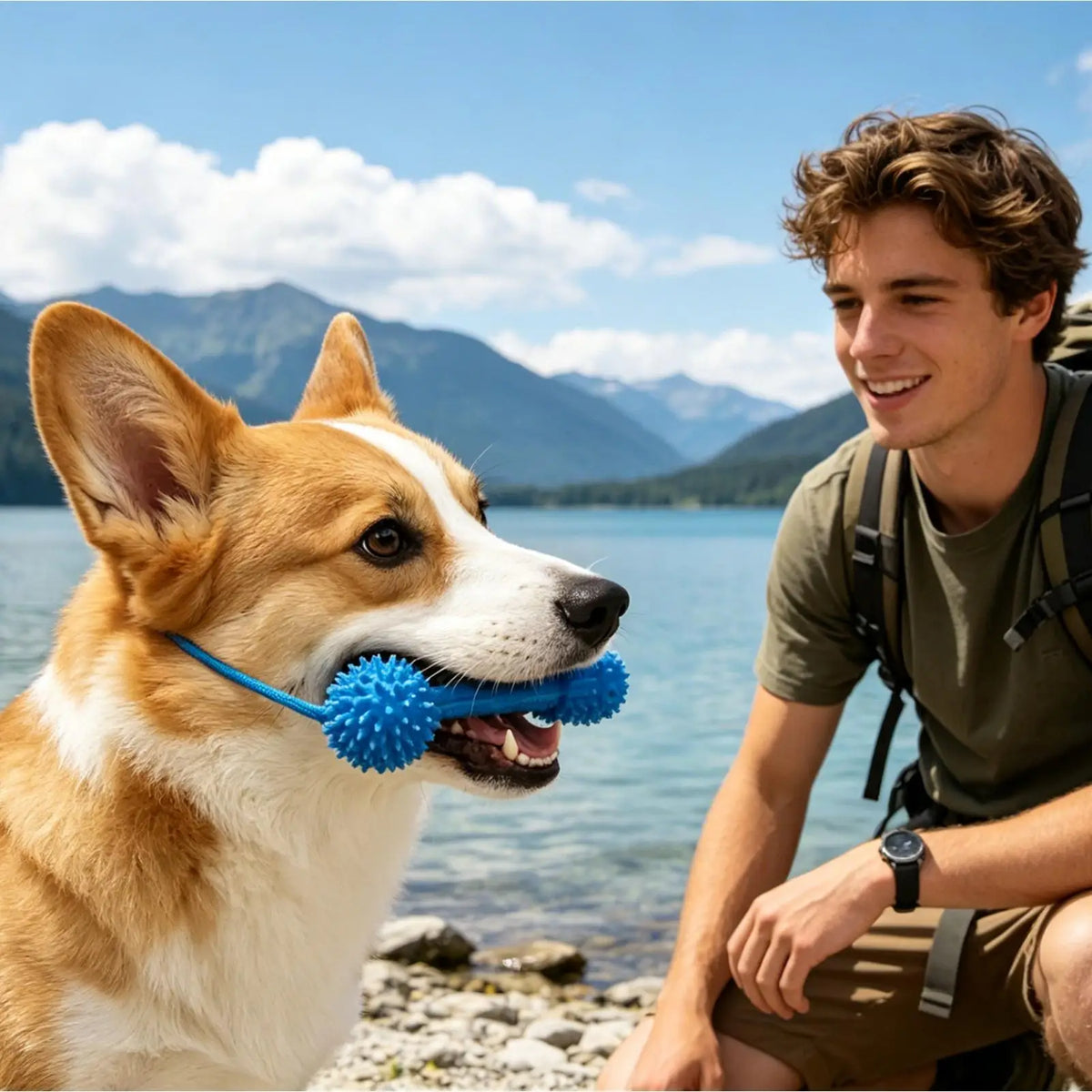 Dog Dental Chew Toy – Dual-Action Teeth Cleaner for Puppies Dog Dental Chew Toy SPOT