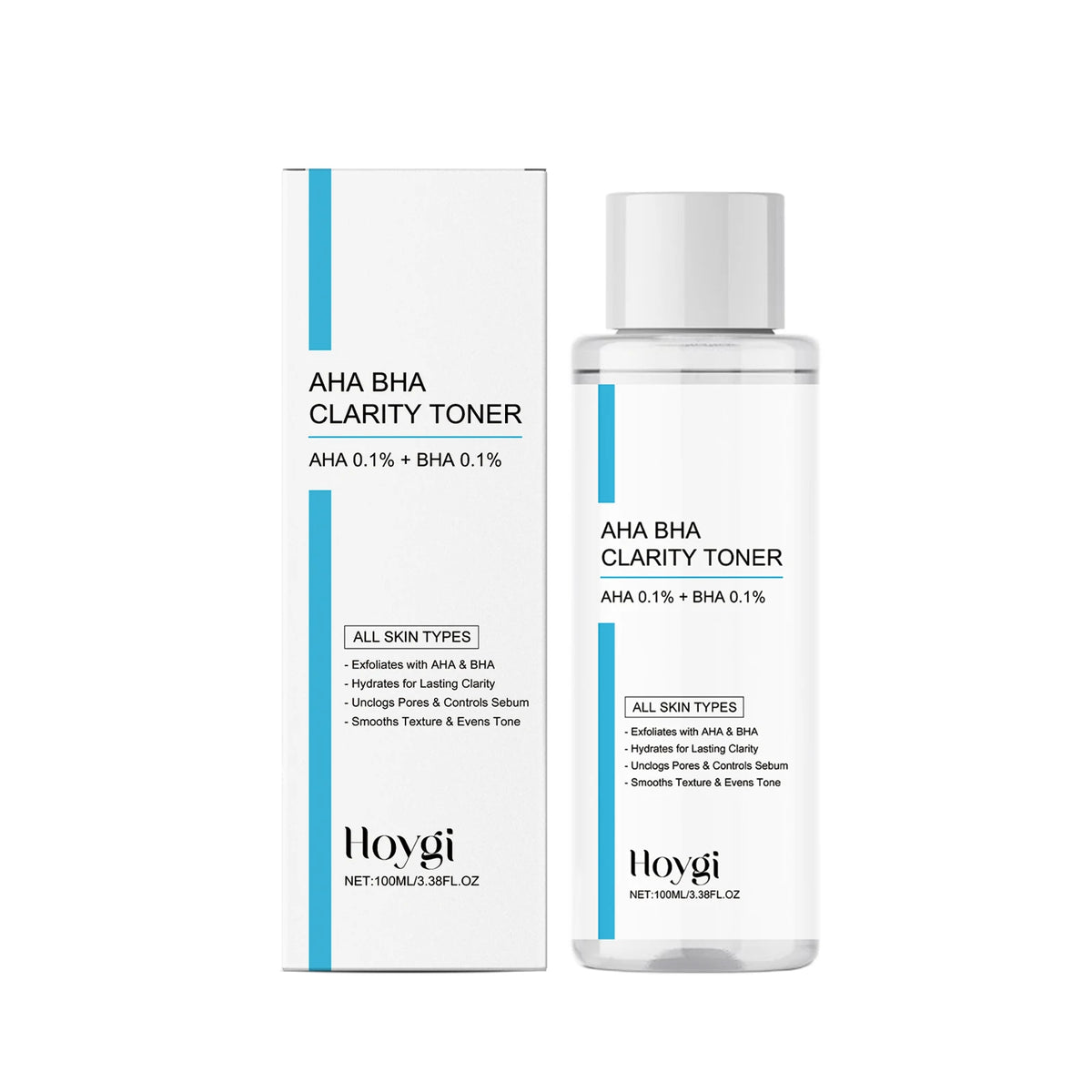 Hoygi AHA BHA Toner – Pore Refining Exfoliating Toner 100ml Exfoliating Face Toner SPOT 100ml Boxed