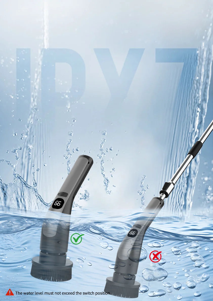 Electric Rotating Cleaning Brush – Extendable Long Handle Electric Cleaning Brush SPOT