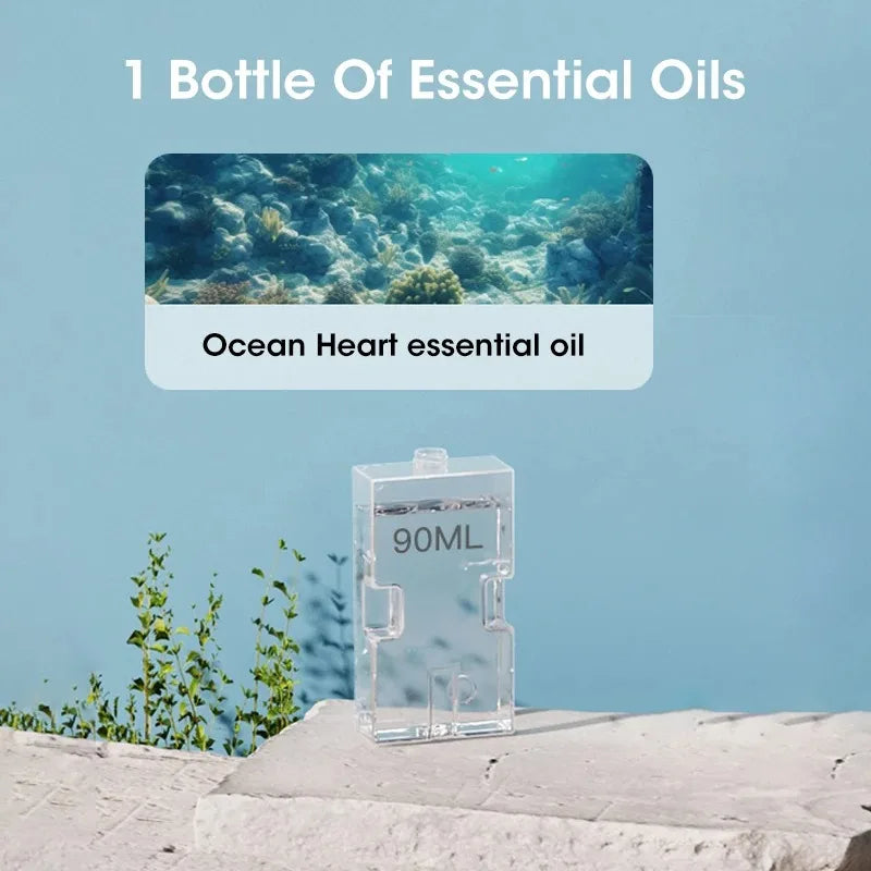 Wireless Hanging Essential Oil Diffuser with Night Light Aromatherapy Diffuser SPOT 90ml Ocean Oil