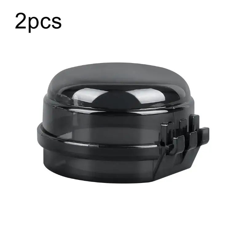 Gas Stove Knob Child Safety Cover – Heat-Resistant 2-Pack Child Safety Cover SPOT Black