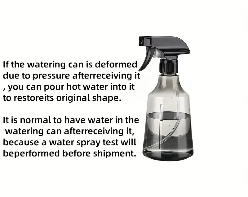 Transparent Pressure Spray Bottle – Dual-Mode Mist & Stream Pressure Spray Bottle SPOT