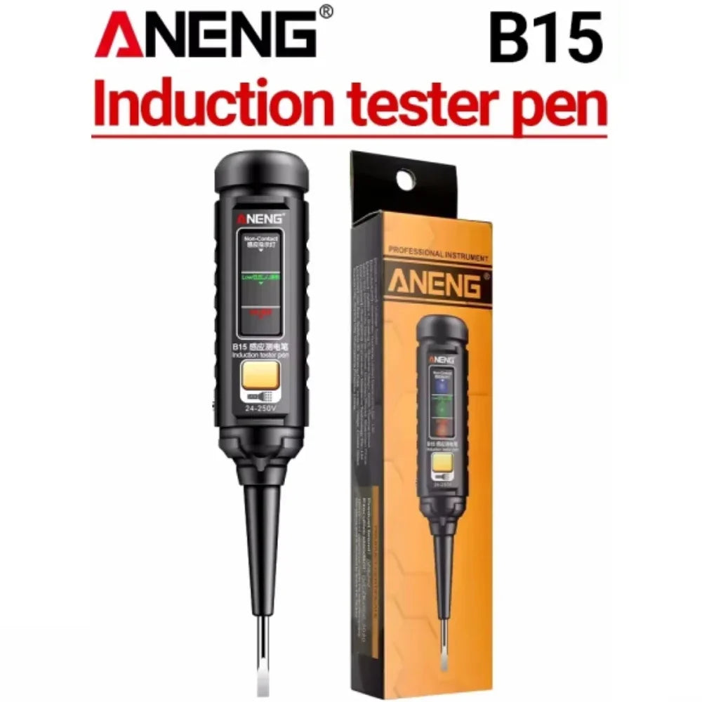 ANENG B15 Non-Contact Voltage Tester Pen AC/DC 24-250V Voltage Tester Pen SPOT B15 Black