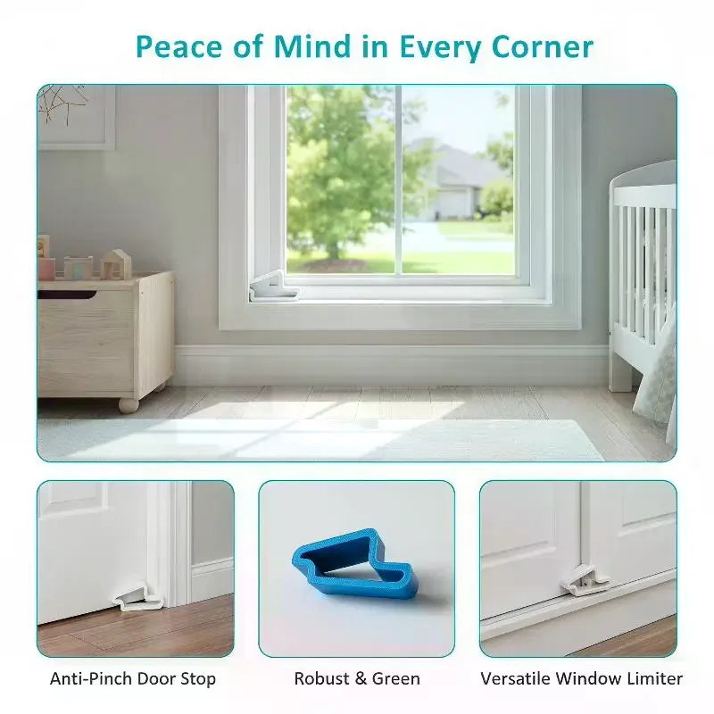 PLA Sliding Window Stopper – Anti-Slip Child-Safe Draft Guard Window Stopper SPOT