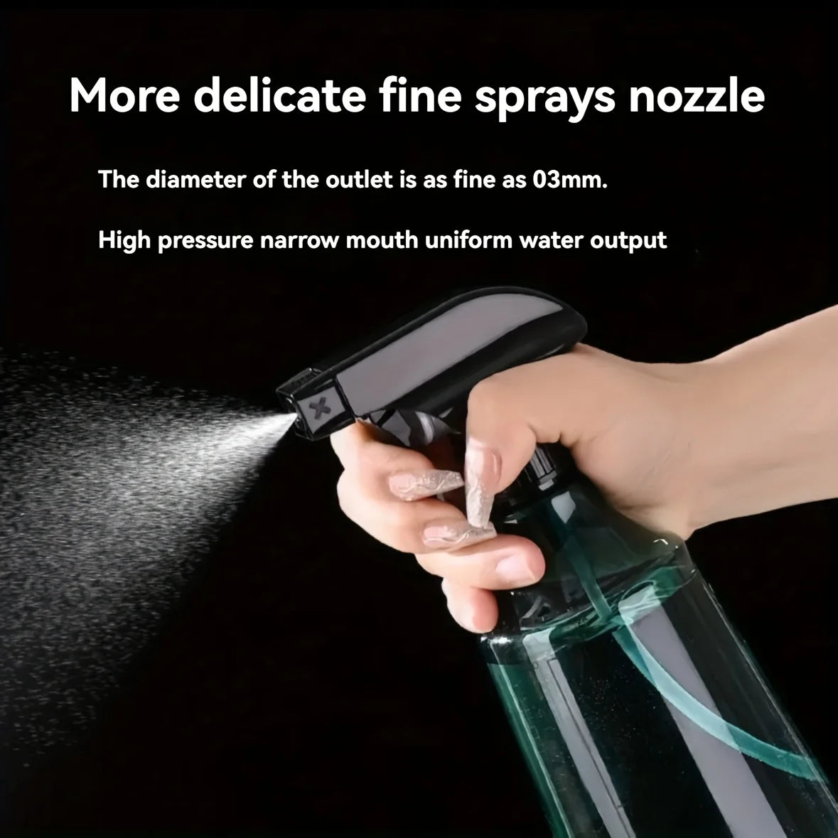 Transparent Pressure Spray Bottle – Dual-Mode Mist & Stream Pressure Spray Bottle SPOT