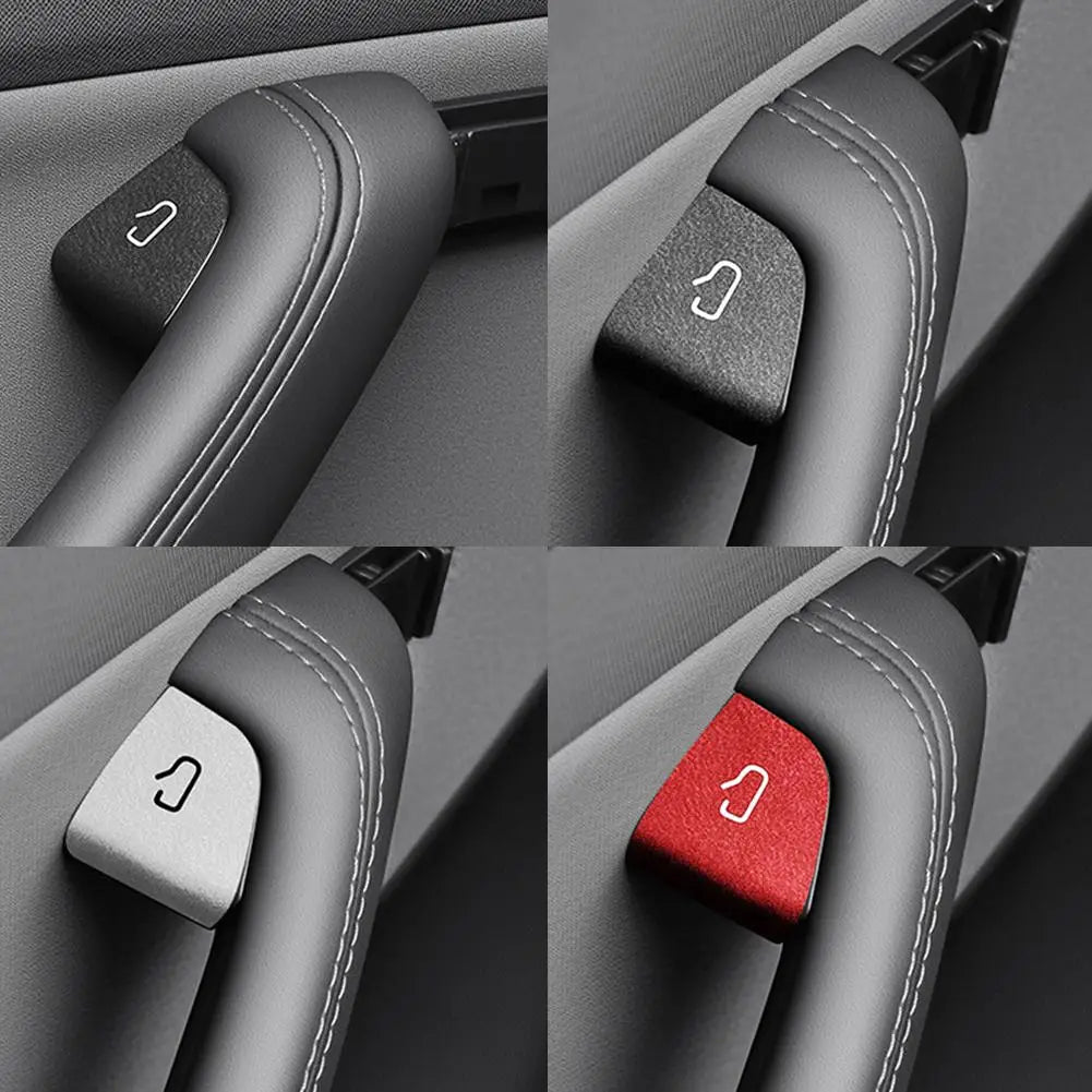 Suede Door Switch Trim Stickers – Tesla Model 3/Y 2025 (4-Pack) Car Interior Trim SPOT