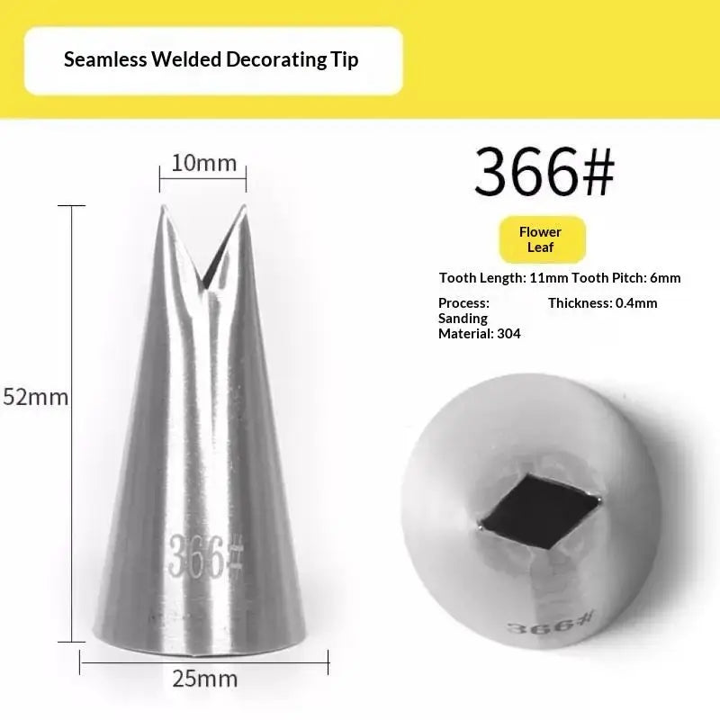 Stainless Steel Icing Piping Tips – Reusable Cake Nozzles Cake Decorating Nozzle SPOT A47