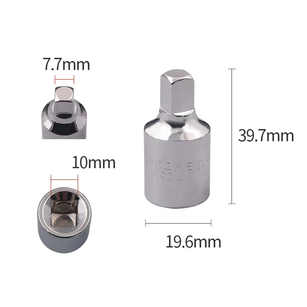 8mm Square Oil Sump Drain Plug Key – 3/8" Drive Alloy Steel Oil Drain Plug Key SPOT