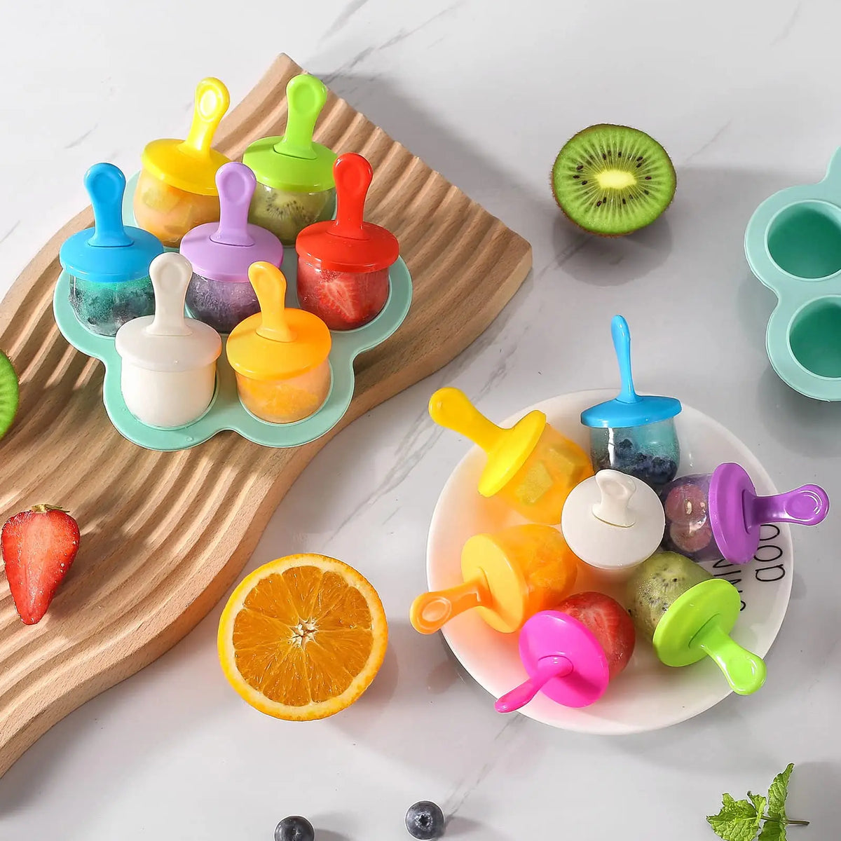 Silicone Popsicle Mold – DIY Kids Ice Cream Maker, Eco-Friendly Ice Cream Mold SPOT