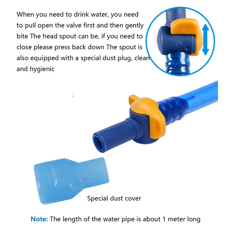 2L Hydration Bladder with Drinking Tube – Leak-Proof Water Bag Hydration Bladder SPOT
