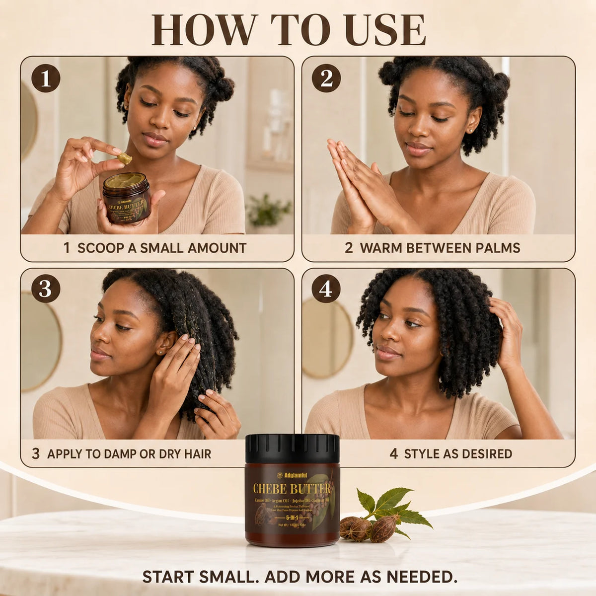 Chebe Hair Butter 100g – 5-in-1 Moisturizing Conditioner Hair Butter Conditioner SPOT