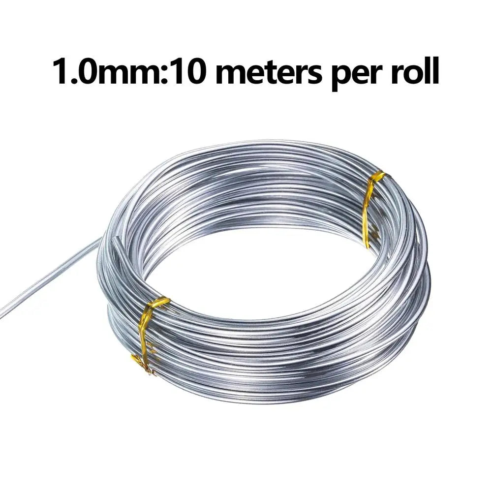 Silver Aluminum Craft Wire – Bendable DIY Wire 1/1.5/2mm Aluminum Craft Wire SPOT 1mm 20m