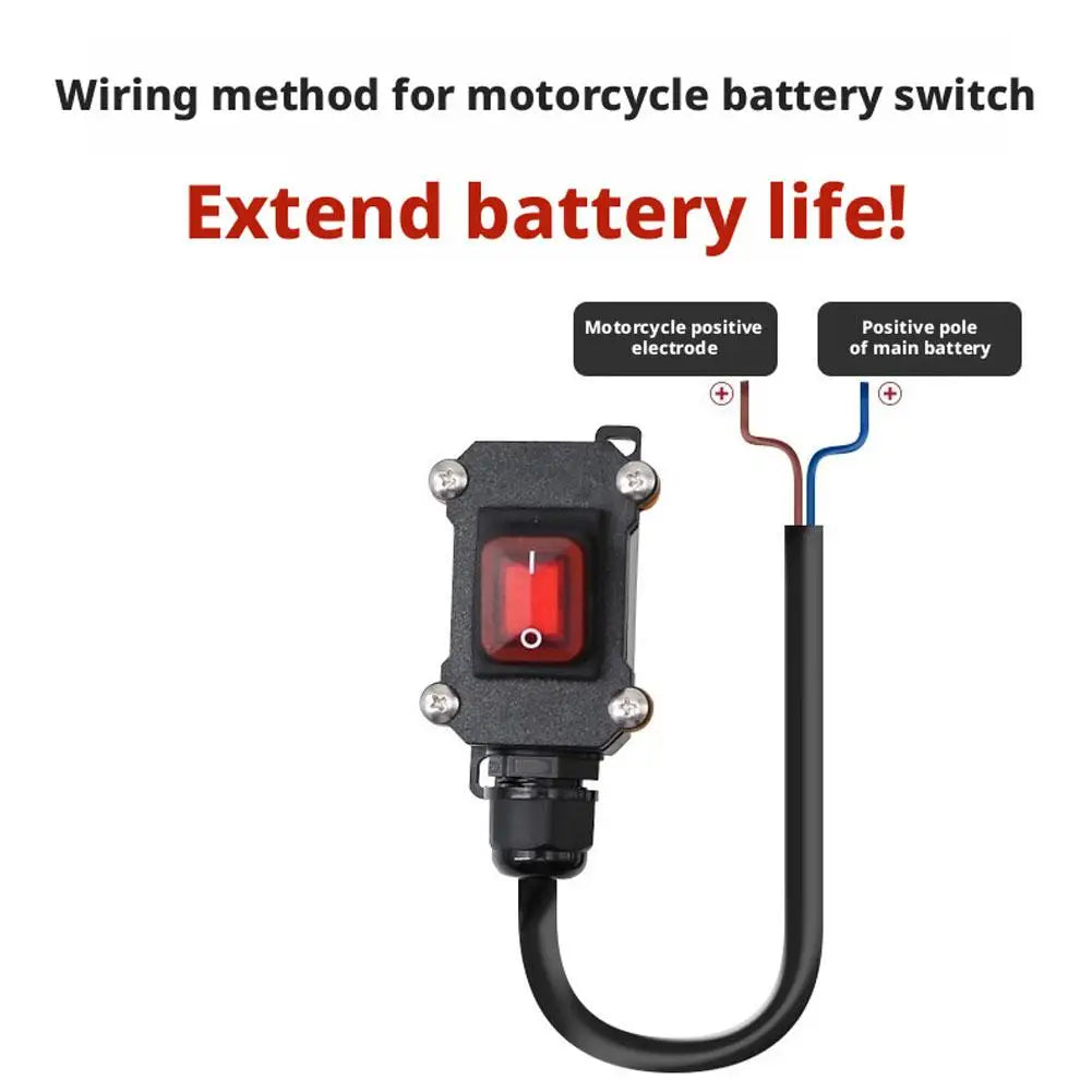 Waterproof Motorcycle Battery Disconnect Kill Switch 12V/24V Motorcycle Kill Switch SPOT