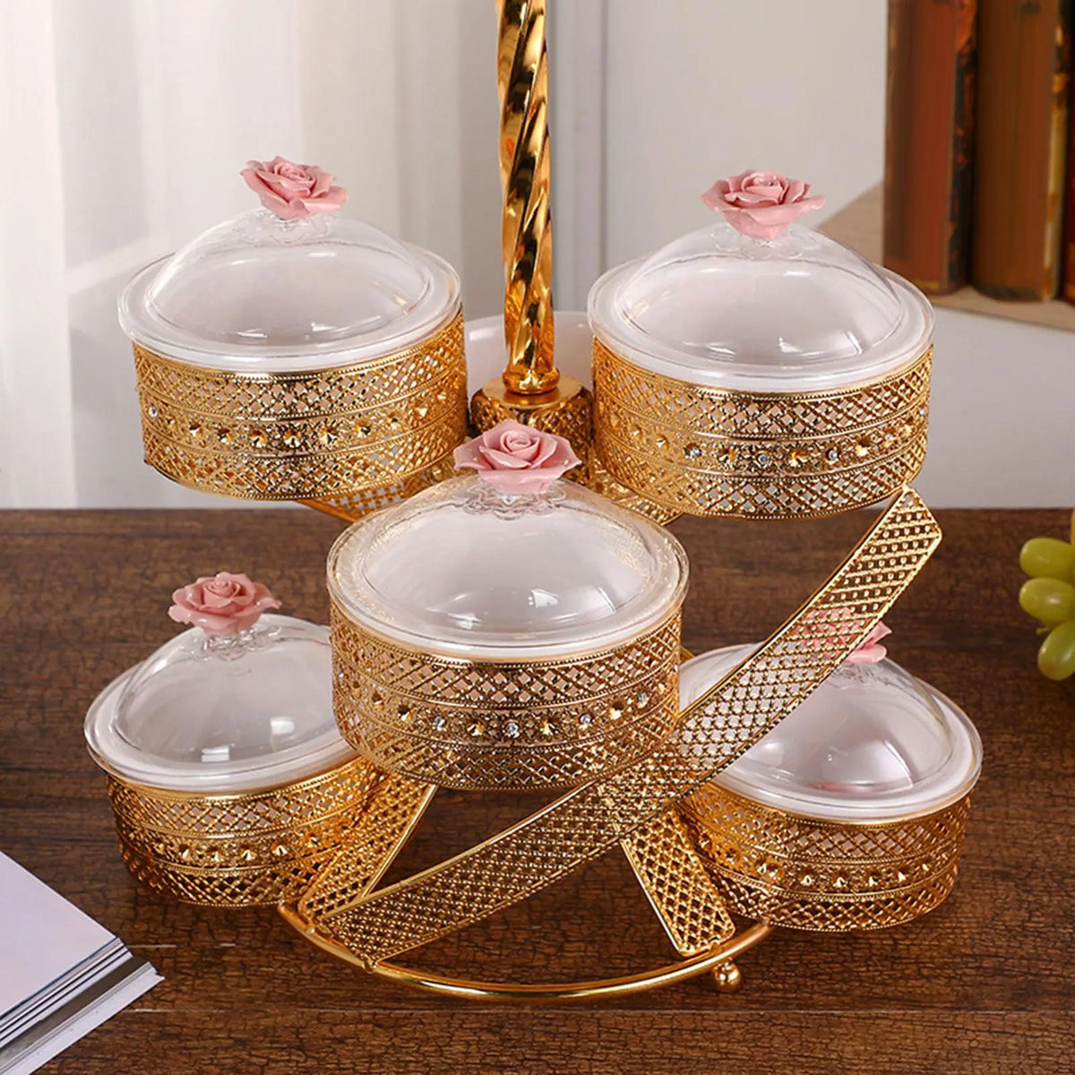 Tiered Cake Stand & 6-Compartment Serving Tray – Party Platter Tiered Cake Stand SPOT Default Title