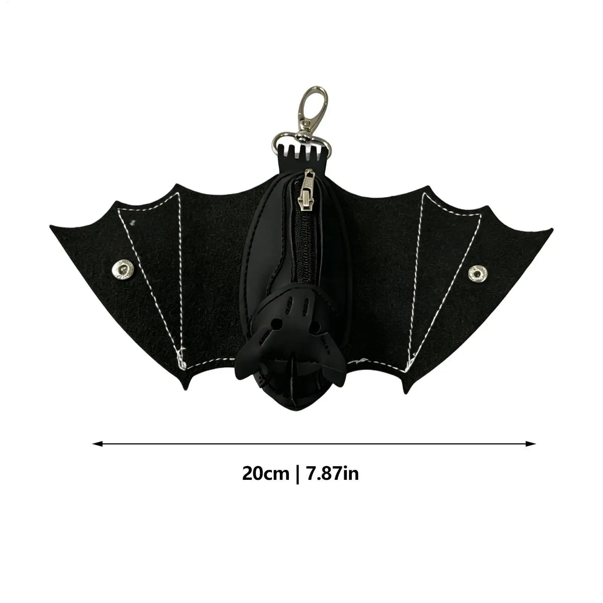Gothic Bat Coin Purse – PU Leather Keychain Change Wallet Gothic Coin Purse SPOT