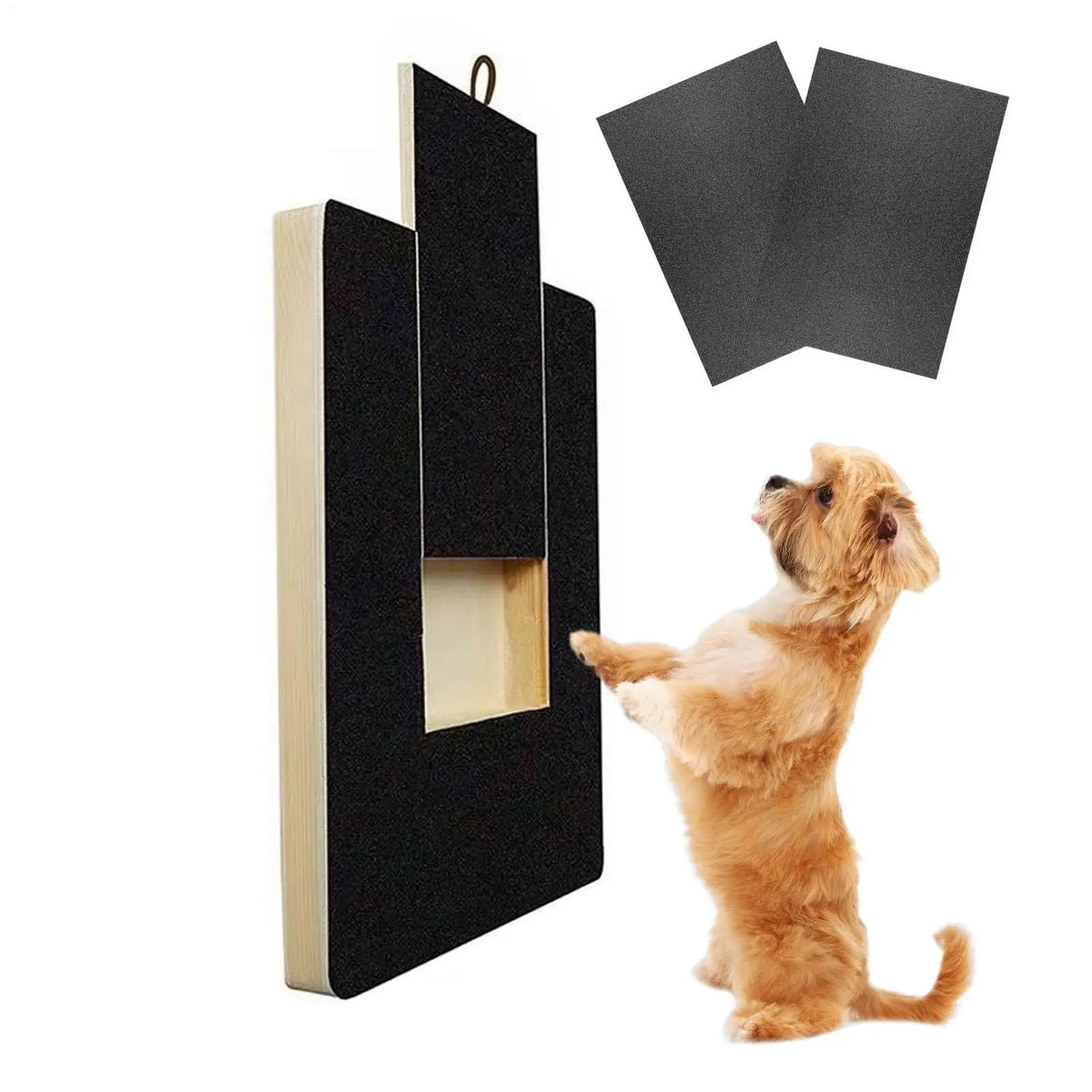 Wooden Dog Nail Scratcher Board – Sandpaper Pet Nail Grinder Pet Nail Scratcher SPOT