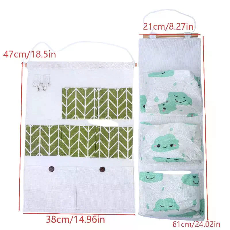 Fabric Over-Door Pocket Organizer – Multi-Pocket Hanging Storage Hanging Pocket Organizer SPOT