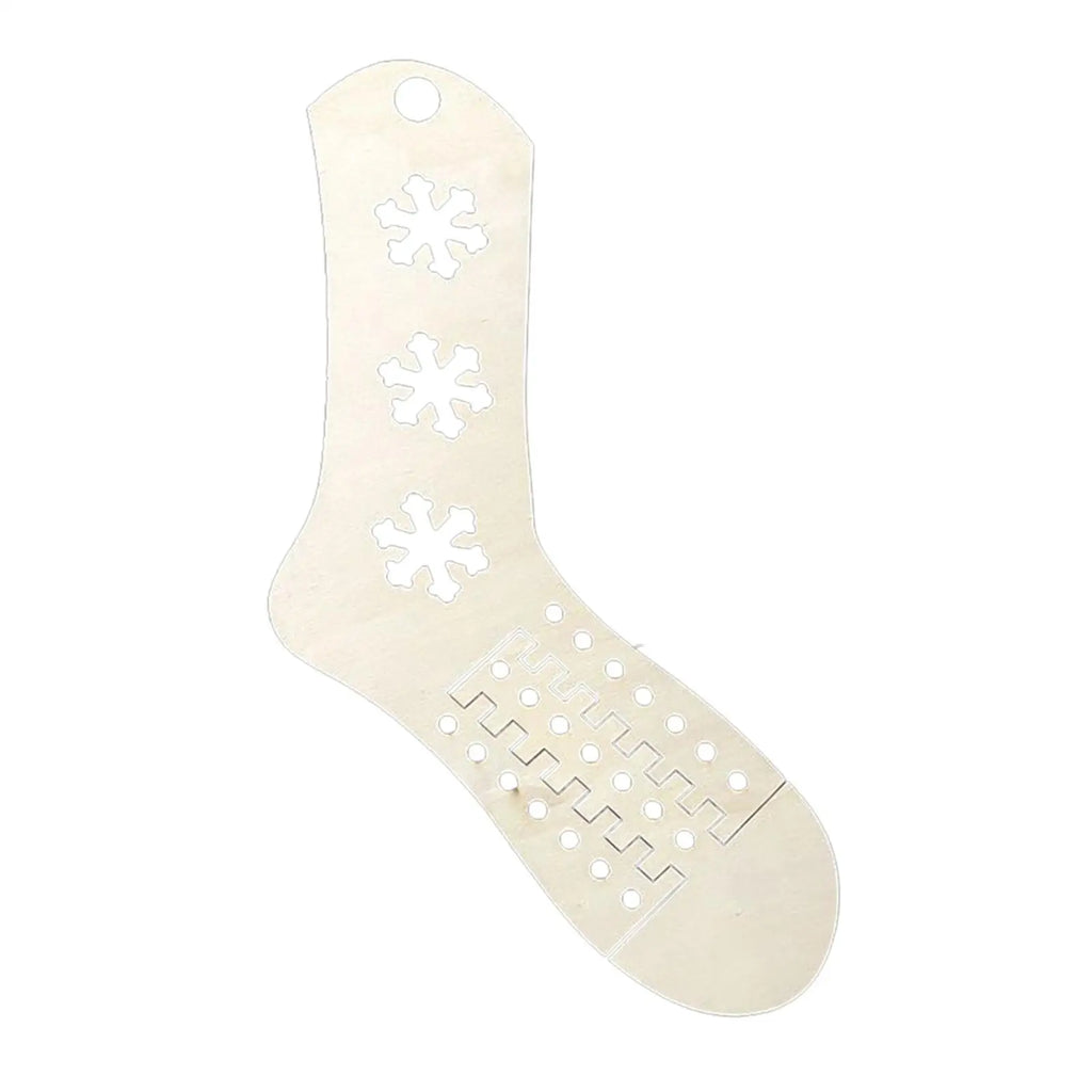Wooden Sock Blockers 2-Pack – Hollow Pattern Knitting Tool Sock Blockers SPOT