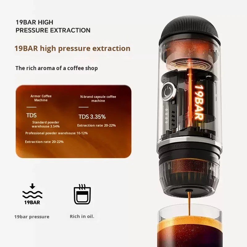 DUTRIEUX Portable USB Espresso Machine – Travel & Car Use Portable Espresso Machine SPOT