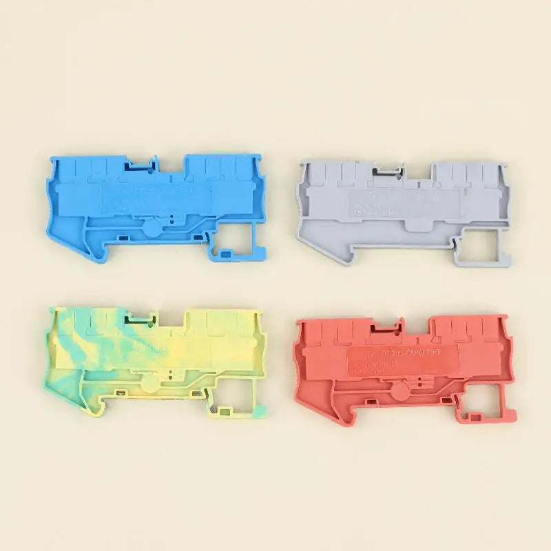 5-Pack PT2.5 Quattro Screwless Push-In Spring Terminal Block Terminal Block SPOT