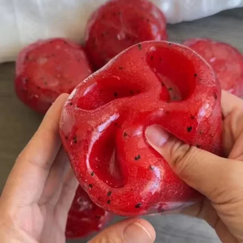 Squishy Slow-Rise Squeeze Fidget Toy – Soft PU Fruit Ball Squeeze Fidget Toy SPOT